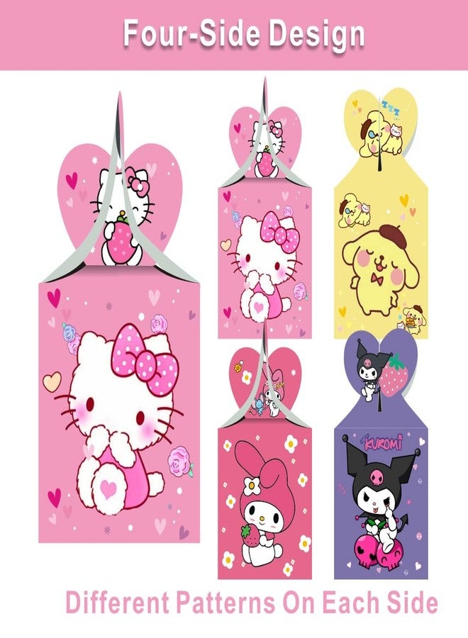 ARHAVI 12Pcs Kitty Kuromi and My Melody Keroppi Pompompurin Badtz Party Favor Gift Boxes for Kids Birthday Party Decorations Supplies - Image 2